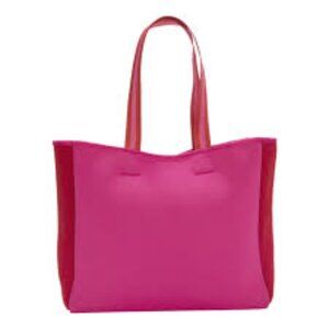 Summersalt Neoprene Beach Tote in Pink/Red